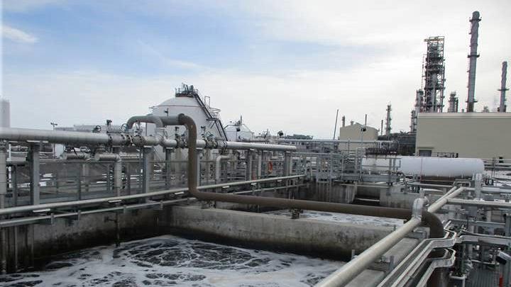 View of Wastewater Treatment Plant that Tetra Tech provided testing, design, construction, and management services for