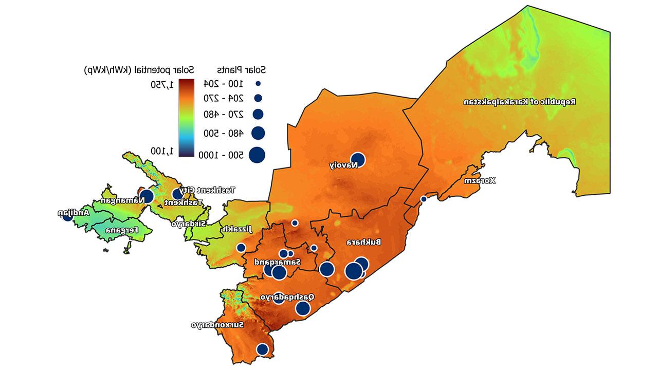 Tetra Tech-created heat map with information represented in red, orange, yellow, green, and blue